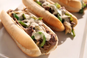 Steak Meat Mushroom Sandwich